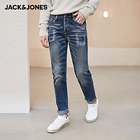 JACK JONES 杰克琼斯 219332510 男士做旧水洗牛仔裤