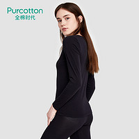 Purcotton 全棉时代 PUD203004 女士圆领长袖打底衫