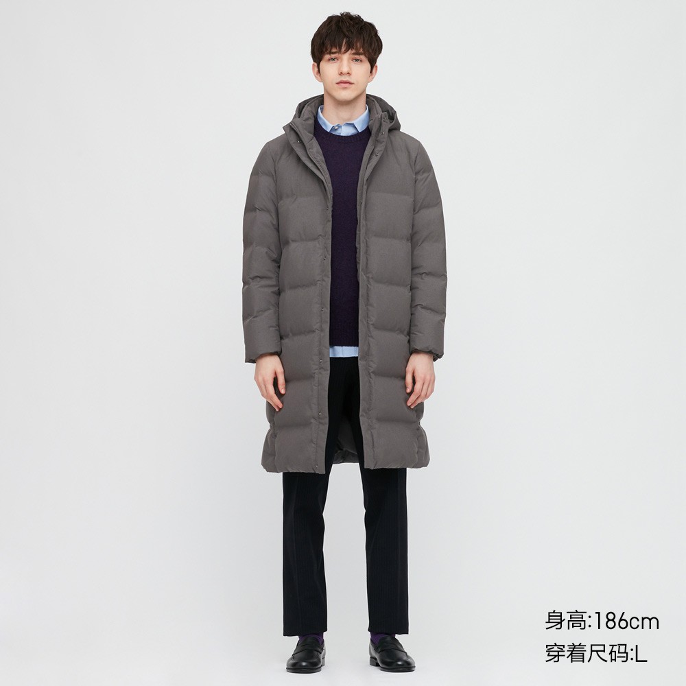 优衣库男装无缝羽绒长大衣外套429295uniqlo