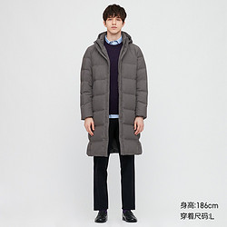 UNIQLO 优衣库 429295 男款无缝羽绒长大衣