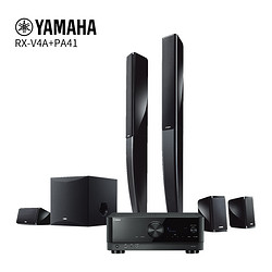 Yamaha 雅马哈 RX-V4A+NS-PA41 家用音响功放套装