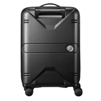 pierre cardin 皮尔·卡丹 PC万向轮TSA海关锁单杆拉链单杆拉杆箱P51018034 黑色20英寸