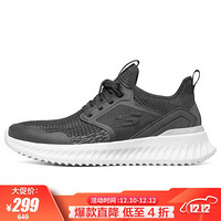 斯凯奇 SKECHERS 男子 时尚一脚蹬轻便健步休闲鞋 232155/BLK黑色 42.5码 US9.5码