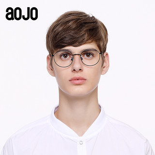aojo眼镜架复古清新圆框眼镜女款文艺时尚眼镜框 FACLS1007