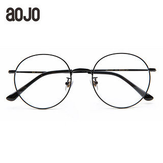 aojo眼镜架复古清新圆框眼镜女款文艺时尚眼镜框 FACLS1007