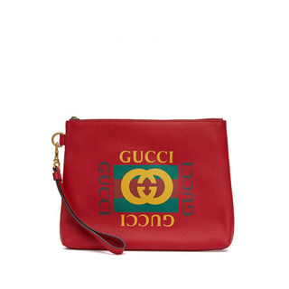 GUCCI 古驰 男女款牛皮手拿包 572770 1DQAT 6466 红色