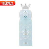 THERMOS 膳魔师 保温杯400ml女王杯礼盒装不锈钢便携推推杯 TCMC-400S BL(QUEEN)