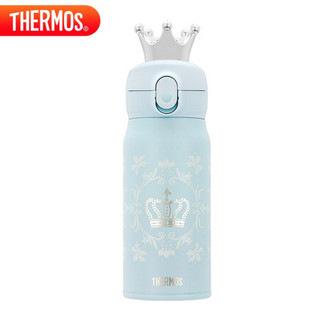 THERMOS 膳魔师 保温杯400ml女王杯礼盒装不锈钢便携推推杯 TCMC-400S BL(QUEEN)