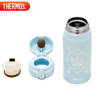 THERMOS 膳魔师 保温杯400ml女王杯礼盒装不锈钢便携推推杯 TCMC-400S BL(QUEEN)