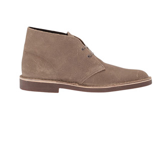 Clarks 其乐 Bushacre 2系列男士皮革系带方跟短筒沙漠靴26082286 Taupe Distressed Suede 11.5 M US