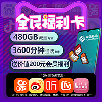 中国移动 福利卡（10G+30G+100分钟）