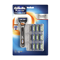 中亚Prime会员：Gillette 吉列 锋隐致顺 手动剃须刀套装（1剃刀+10刀头）