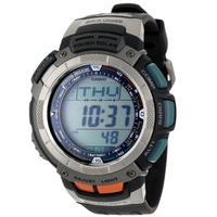 CASIO 卡西欧 PAW1100-1V 男士石英手表 52mm 灰色 黑色树脂带 圆形