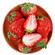 红颜奶油草莓 约重1.5kg 量贩装 新鲜水果