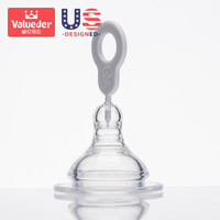 威仑帝尔宽口径奶嘴 新生儿十字孔圆孔快流量 宝宝防吐硅胶奶嘴 L大圆孔