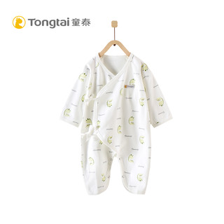 童泰婴儿衣服新生儿连体衣宝宝蝴蝶哈衣0-3-6个月爬服纯棉薄款装 灰色常规款 66cm