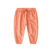 贝壳元素宝宝防蚊裤子 夏装新款男童女童童装儿童宽松九分裤kzc267 粉色 90cm