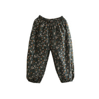 贝壳元素宝宝灯笼裤 夏装新款女童童装儿童收脚裤防蚊裤子kzc372 绿色 100cm