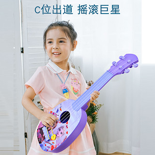 贝芬乐宝宝尤克里里乐器儿童吉他仿真可弹奏初学者玩具3岁男女孩 55041 吉他 大号 粉