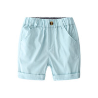 贝壳元素宝宝休闲中裤 夏装新款男童童装儿童五分裤kzc161 天蓝色 100cm