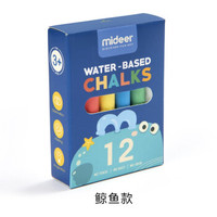 弥鹿(mideer)多功能棕榈油粉笔无尘粉笔涂鸦笔彩色12只装绘画教学画笔 MD4061 鲸鱼款