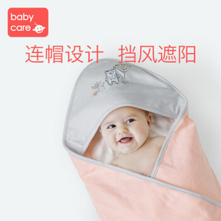 babycare婴儿抱被 新生儿宝宝包被初生纯棉襁褓包巾用品秋冬加厚 防惊跳彩棉抱被 纳瓦拉森林-秋冬款