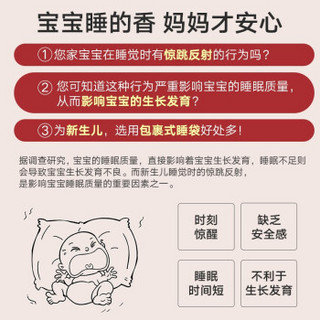 龙之涵 婴儿抱被 春秋薄款纯棉宝宝包被襁褓巾秋冬加厚防踢被夏季空调房0-1岁新生儿用品防惊跳睡袋 提莫粉（普通款） 春秋棉花薄款