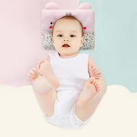 班杰威尔（BANJVALL） 婴儿枕头定型枕0-6月新生儿预防偏头新生儿枕头 花脸狗蓝色 均码(适合0-6个月)