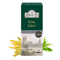 AHMAD TEA 亚曼 格雷伯爵红茶 2g*25袋*4件+赠马克杯*1件+赠圣诞礼袋、圣诞贺卡