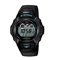 CASIO 卡西欧 G-SHOCK系列 GW-M500BA-1CR 男士电子手表 46mm 灰盘 黑色树脂表带 圆形