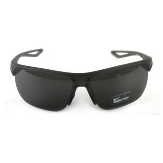 NIKE 耐克 中性款黑色镜框黑色镜腿黑色LOGO灰色镜片板材眼镜 太阳镜 EV1104 001