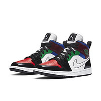 AIR JORDAN 正代系列 Air Jordan 1 Mid Se 女士篮球鞋 DB5454-001 白/黑/红/蓝 35.5