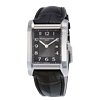 BAUME & MERCIER 名士 Hampton系列 MOA10019 女士石英手表 27mm 黑盘 黑色皮革表带 方形