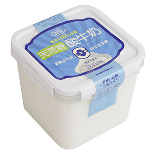 雪宝无蔗糖酸奶大桶装1kg整箱批发老酸奶2斤牛奶坚果水果酸奶养胃