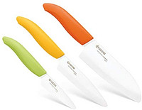 Kyocera 3 件套高级陶瓷革命系列刀具套装，柑橘色 柑橘 Blade Sizes: 5.5\, 4.5\, 3\ 610430-FK-3PC-CITRUS