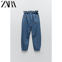 ZARA 女装 纽扣饰 Z1975  05862150427 宽松牛仔裤