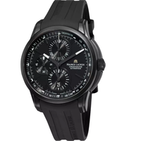 MAURICE LACROIX 艾美 奔涛系列 PT6188-SS001-331 男士机械手表 43mm 黑盘 黑色橡胶表带 圆形