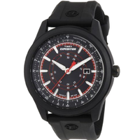 TIMEX 天美时 T49920 男士石英手表 43mm 黑盘 黑色树脂带 圆形