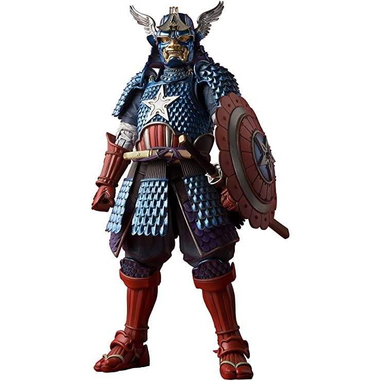 bandai万代魂限定名将系列武士美国队长