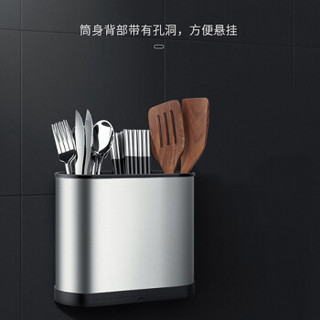 十咏 304不锈钢创意筷子筒 加厚厨房筷子盒餐具收纳篓SY-6129