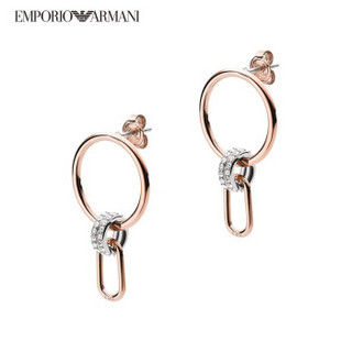 EMPORIO ARMANI 阿玛尼奢侈品2020秋冬 女士耳钉 个性吊坠耳钉时尚镶钻耳钉 EGS2732221