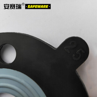 安赛瑞 四氟橡胶复合垫片 四氟橡胶垫片 复合橡胶法兰垫片 PTFE+EPDM DN20（20片装）23275