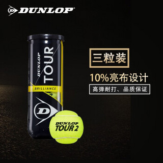 登路普DUNLOP 2020加亮网球Tour Brilliance黄罐训练练习比赛用球DTB601326