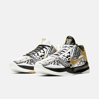 NIKE 耐克 Zoom Kobe 5 男士篮球鞋 CT8014-100 黑/白/金 40