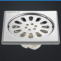 OPPLE不锈钢防臭卫生间下水道地漏大流量淋浴房10x10厘米Q