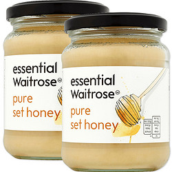 进口蜂蜜养胃成熟原蜜纯正天然原装英国waitrose结晶土蜂蜜2罐装