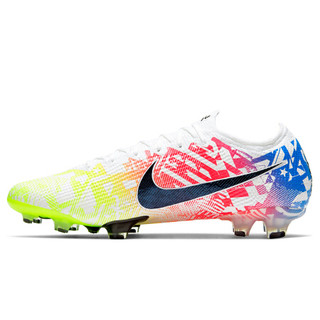 耐克NIKE 男子 足球鞋 内马尔 天然草地 VAPOR 13 ELITE NJR FG 运动鞋 AT7898-104白色40.5码