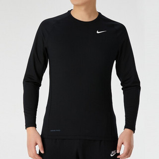 耐克 NIKE 男子 紧身服 AS M NP TOP WARM LS CREW 运动服 CV3047-010 黑色 L码