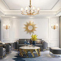 华艺美式芝加哥系列轻奢吊灯