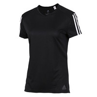 adidas 阿迪达斯 RUN 3S TEE W 女子运动T恤 CZ7569 黑色 L